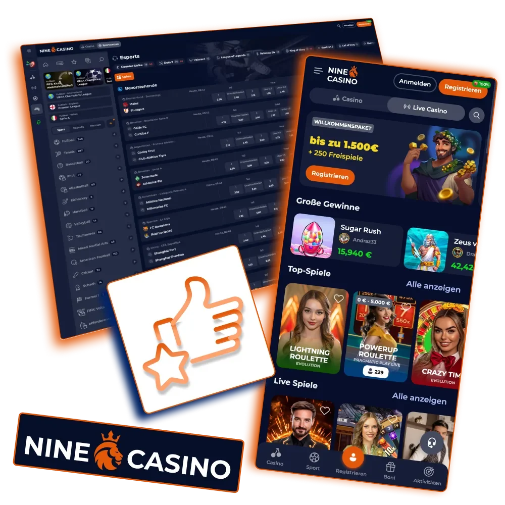 Erfahrungen von Spielern über Nine Casino aus Deutschland.