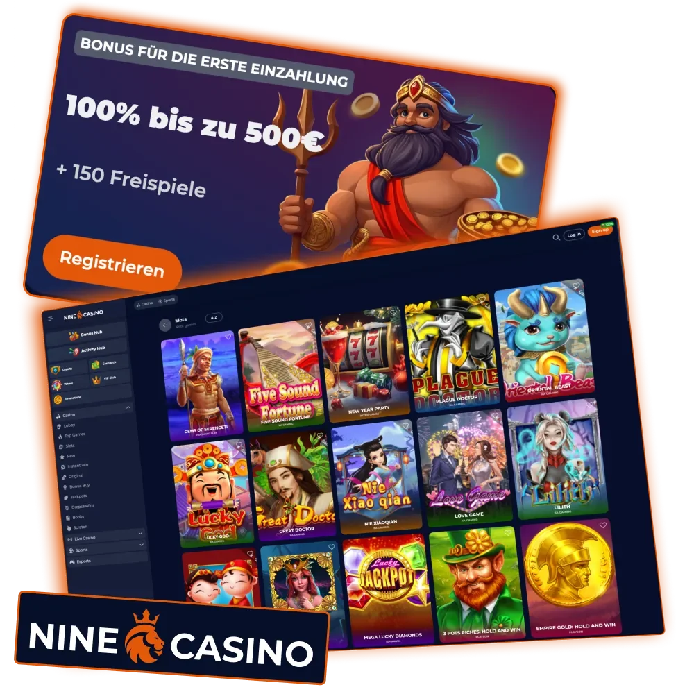 Freispiele bei Nine Casino durch Bonusaktionen nutzen.